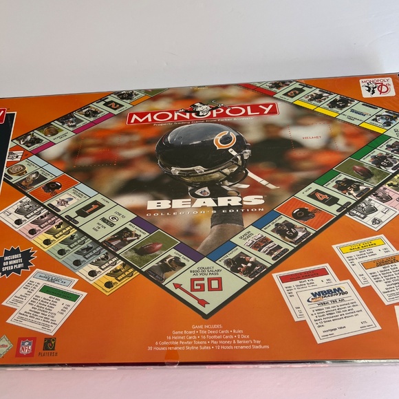 Chicago Bears Monoply Collectors Edition New - Picture 4 of 4